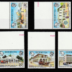 Bermuda 1977-UPU,Centenar 1877-1977,membru,serie 5 valori dant,MNH,Mi,339-343