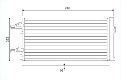 VALEO 814085 Condensator, climatizare foto