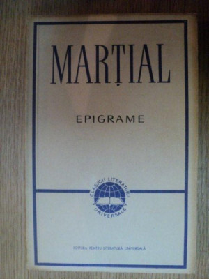 EPIGRAME de MARTIAL , 1961 foto