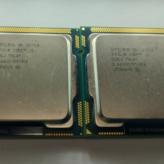 Lot 2 procesoare Intel Quad Core I5-750 2.66GHz, Socket 1156