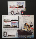 NIUAFO&#039;OU- Dezastrul Titanic,1 M/Sh.+1 S/Sh.Neobliterat-Nrdantelat-T 40, Transporturi