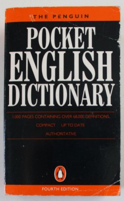 THE PENGUIN POCKET ENGLISH DICTIONARY , 1990 , PREZINTA URME DE UZURA foto
