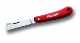 Cutit pentru altoit cu lama drepta, lama inox, maner plastic, 42g, Falket Italia