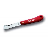 Cutit pentru altoit cu lama drepta, lama inox, maner plastic, 42g, Falket Italia