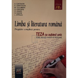 A. Costache - Limba si literatura romana - Teza cu subiect unic, clasa a VIII-a (Editia: 2007)