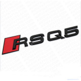 Emblema RSQ5 negru, spate portbagaj Audi