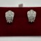 CERCEI AUR alb 14K + DIAMANTE TOP = 2.70CT - Claritate VVS1 - Culoare F - 12g. !