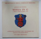 Angelo di Venetia, Missa in G &quot;Miss Ursellensis&quot; 1773, disc vinil,