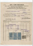 Romania, Luigi si Eliseo Strazzaboschi, factura, Comarnic, 1923