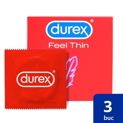Prezervative Durex Feel Thin, 3 bucati foto
