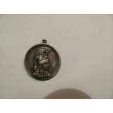 CY - Superb vechi medalion Zeita ATHENA / patina deosebita / neprobat la argint