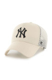 47brand șapcă MLB New York Yankees culoarea bej, cu imprimeu B-BRANS17CTP-NTB, 47 Brand