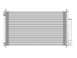 Condensator climatizare Honda Civic, 10.2011-2017, motor 1.8, 104 kw benzina, cutie automata, full aluminiu brazat, 705(665)x370(350)x16 mm, cu uscat, SRLine