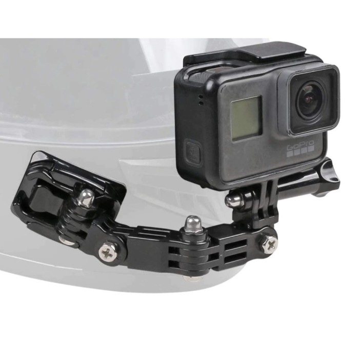 Sistem prindere camera GoPro Hero 11 la casca motocicleta, marca Surewo, culoarea negru