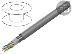 Cablu F/UTP 4x2x24AWG 5e LANBERG 305m PVC gri &Oslash;6,2mm