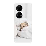 Husa compatibila cu Huawei P50 Pro model Me not wake up, Silicon, TPU, Viceversa, Transparent, Carcasa