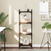 VidaXL Bibliotecă 4 niveluri stejar afumat 40x30x120 cm lemn prelucrat 837634