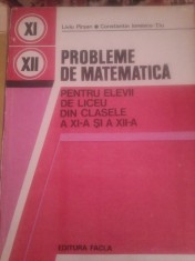 L. P&icirc;rșan - Probleme de matematică pt elevii de liceu din cls. a IXa si a XIIa