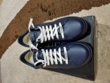 Sneakers Guess Albastrii din Piele