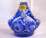 COS COSULET MIRA GERMANIA CRISTAL COLORAT ALBASTRU COBALT 9.5 CM