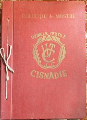 UZINELE TEXTILE CISNADIE 1962(CONTINE 29 FILE MOSTRE OMOLOGATE)PIESA COLECTIE/V foto