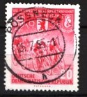 GERMANIA (DDR) 1955 &ndash; CICLISM, TIMBRU STAMPILAT, F135