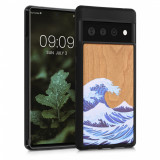 Husa pentru Google Pixel 6 Pro, Lemn, Multicolor, 56785.06, kwmobile, Carcasa