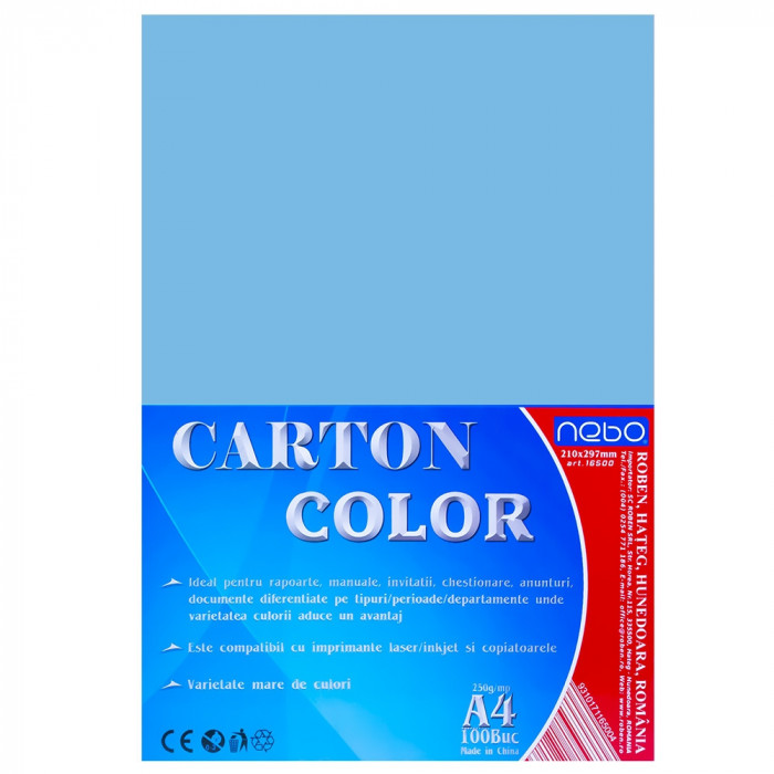 Carton color A4 250g Set 100 &ndash; NEBO