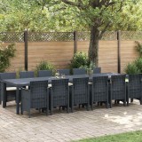 VidaXL Set de dining pentru grădină 13 pcs Antracit Mare Poliratan