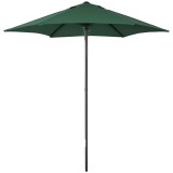 Outsunny Umbrelă de Grădină, &Icirc;nclinabilă cu Orificiu de Ventilație și 6 Brațe, &Oslash;196x204 cm, Verde | Aosom Romania
