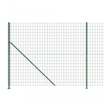 Gard plasa de sarma cu bordura, verde, 2,2x10 m GartenMobel Dekor foto