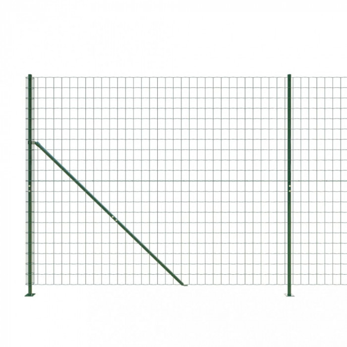 Gard plasa de sarma cu bordura, verde, 2,2x10 m GartenMobel Dekor