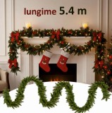 Cumpara ieftin Ghirlanda groasa decorativa din brad artificial, Molid Scandinav, lungime 5.4 m, verde natural, aspect bogat