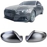 Capsule oglinzi argintii mate pentru &icirc;nlocuire pentru Audi A6 4G 11-18 cu asistenta la schimbarea benzii Performance AutoTuning