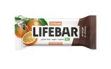 Lifebar baton cu portocale in ciocolata, raw, bio, 40g
