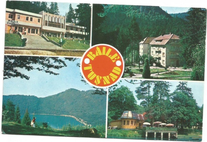 carte postala-TUSNAD- Baile