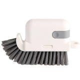 Perie Multifunctionala 3 in 1 de Curatare, pentru Bucatarie, Vesela, Geamuri, Cap Detasabil, 9x15x2.5 cm, Gri