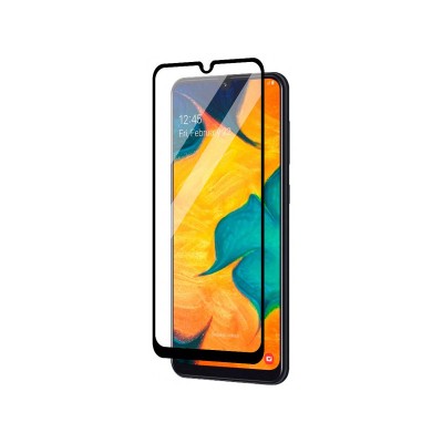 Folie Protectie Ecran Blueline pentru Samsung Galaxy A10 A105, Sticla securizata, Full Face, Neagra foto