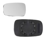 Geam oglinda exterioara cu suport fixare Renault Laguna 2 (G), 03.2001-10.2007, Stanga, geam asferic; cromat