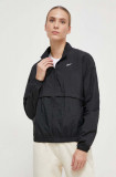 Reebok windbreaker culoarea negru, de tranzitie