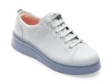 Pantofi sport CAMPER albi, RUNNER, din piele naturala