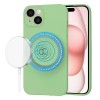 Husa silicon iPhone 15 Techsuit SoftFlex MagSafe, verde deschis