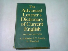 THE ADVANCED LEARNER&amp;#039;S DICTIONARY OF CURRENT ENGLISH - A.S. HORNBY foto