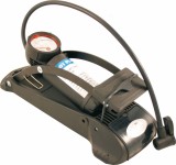 Pompă Picior cu Manometru, Corp Plastic/Oțel, Racord Universal Supape