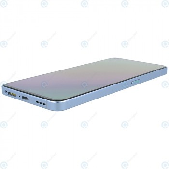 Oppo Reno6 5G (CPH2251) Capacul frontal al modulului de afișare + LCD + digitizer albastru arctic