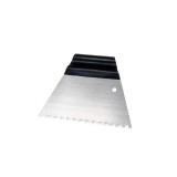 Spaclu zimtat Kubala din otel cu maner din plastic, 6x6 mm, 180 mm