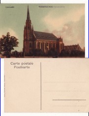 Cernauti ( Bucovina )-Biserica protestanta-ed. Romuald Schally, rara, animata