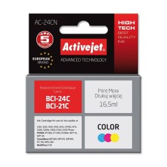 Cartus compatibil BCI-24C color pentru Canon, 16.5 ml, Premium Activejet, Garantie 5 ani