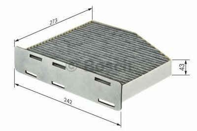 Filtru polen / aer habitaclu VOLVO V70 II (SW) (2000 - 2007) BOSCH 1 987 432 464 foto