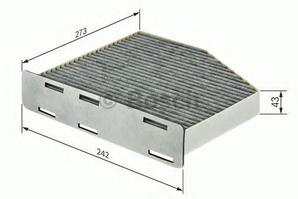 Filtru polen / aer habitaclu VOLVO V70 II (SW) (2000 - 2007) BOSCH 1 987 432 464